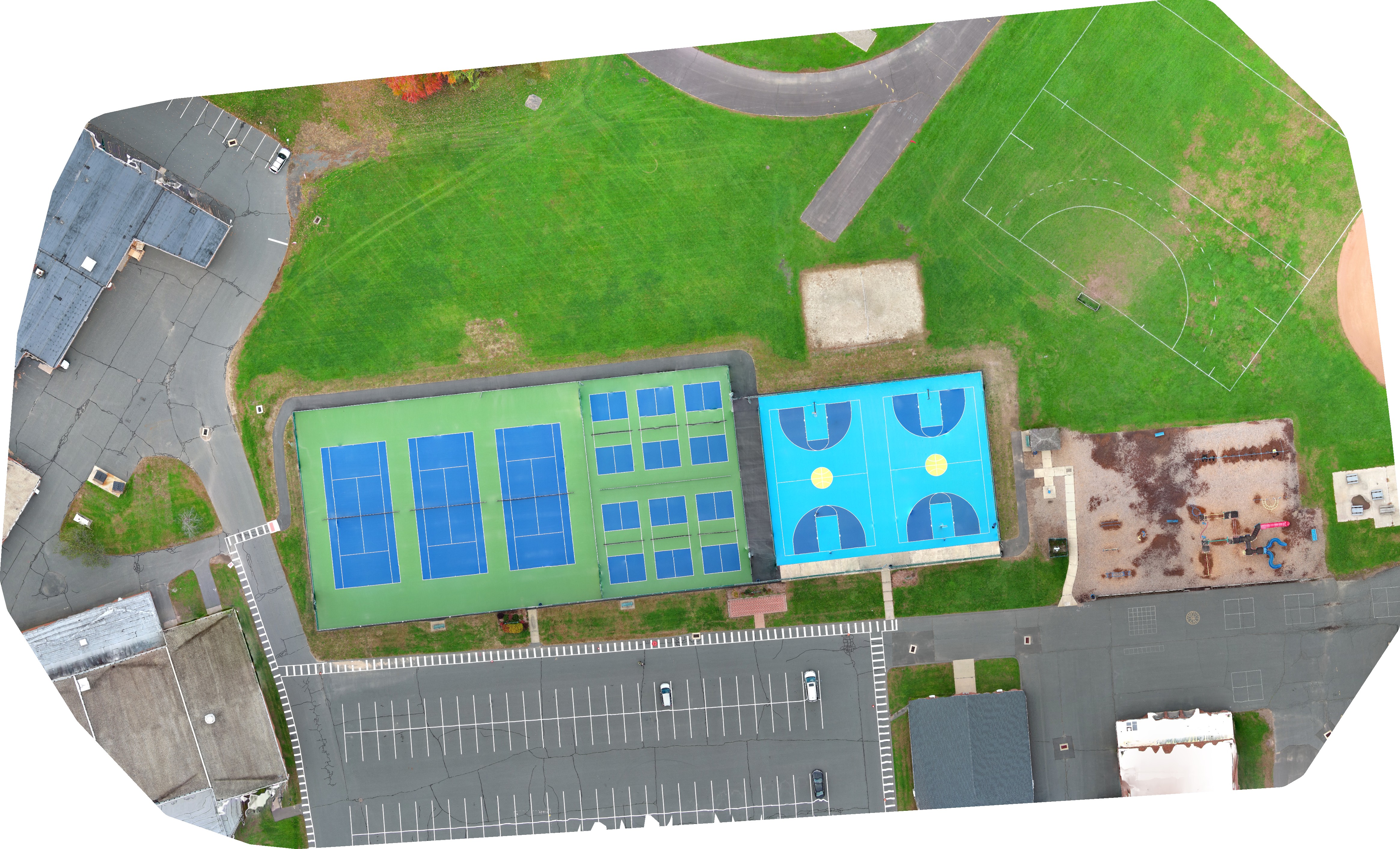 Orthomosaic map for trail planning and documentation