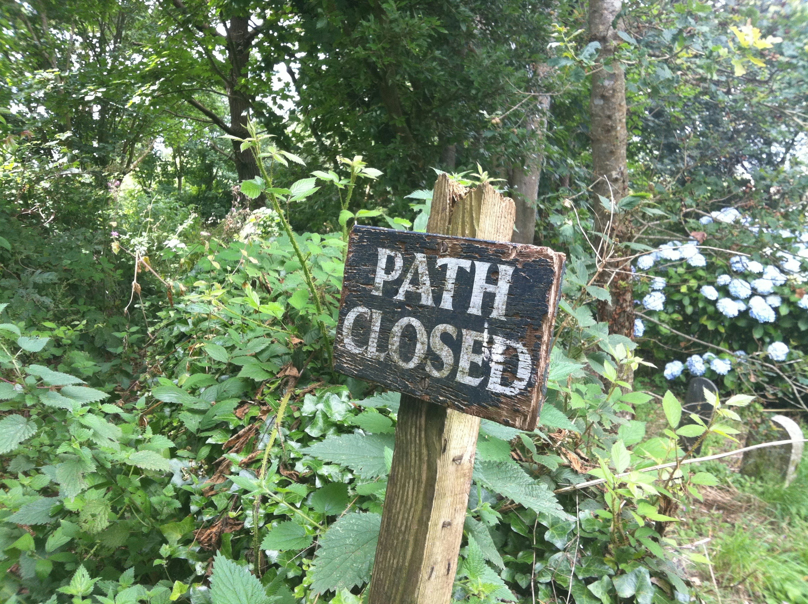 path closed